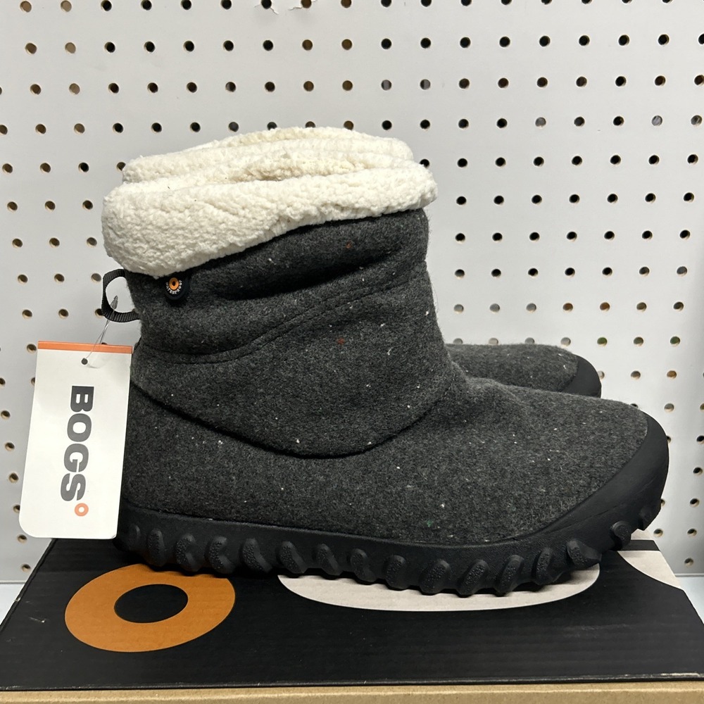 Bogs Women's B Moc II Slipper Charcoal 9M